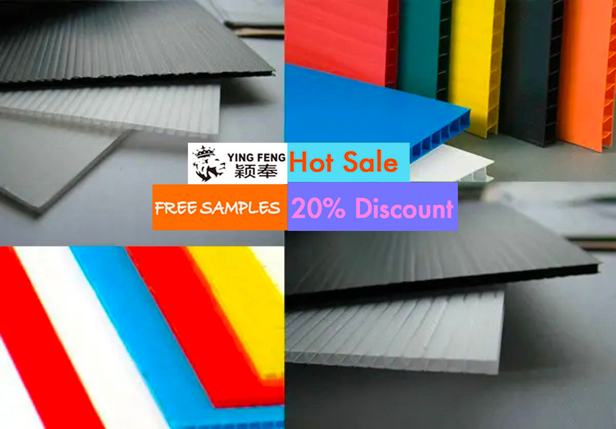 4x8 Black Corflute Correx Coroplast Plate Sheet Cardboard PP Honeycomb Panels Sheets Corrugated Polypropylene Hollow Plastic 3mm