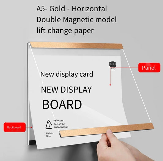 Acrylic poster frame elevator billboard frame display frame mounting metal wall sticker punch-free painting frame